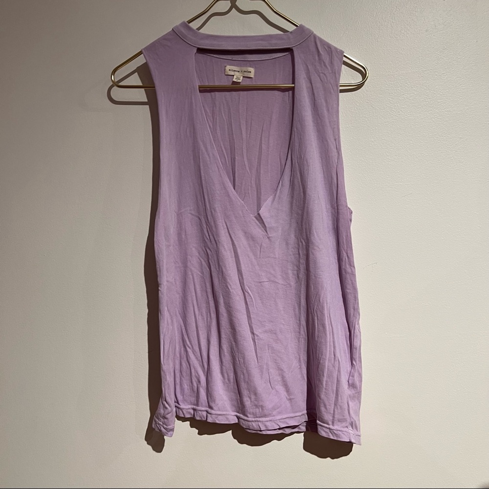 Urban Outfitters purple cutout tank